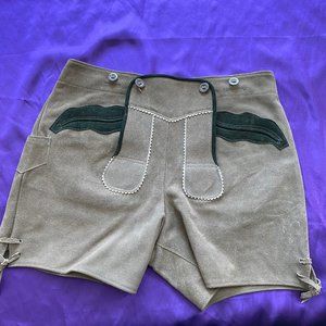 NWOT 📌 Licht Plain Gray Cow Lederhosen